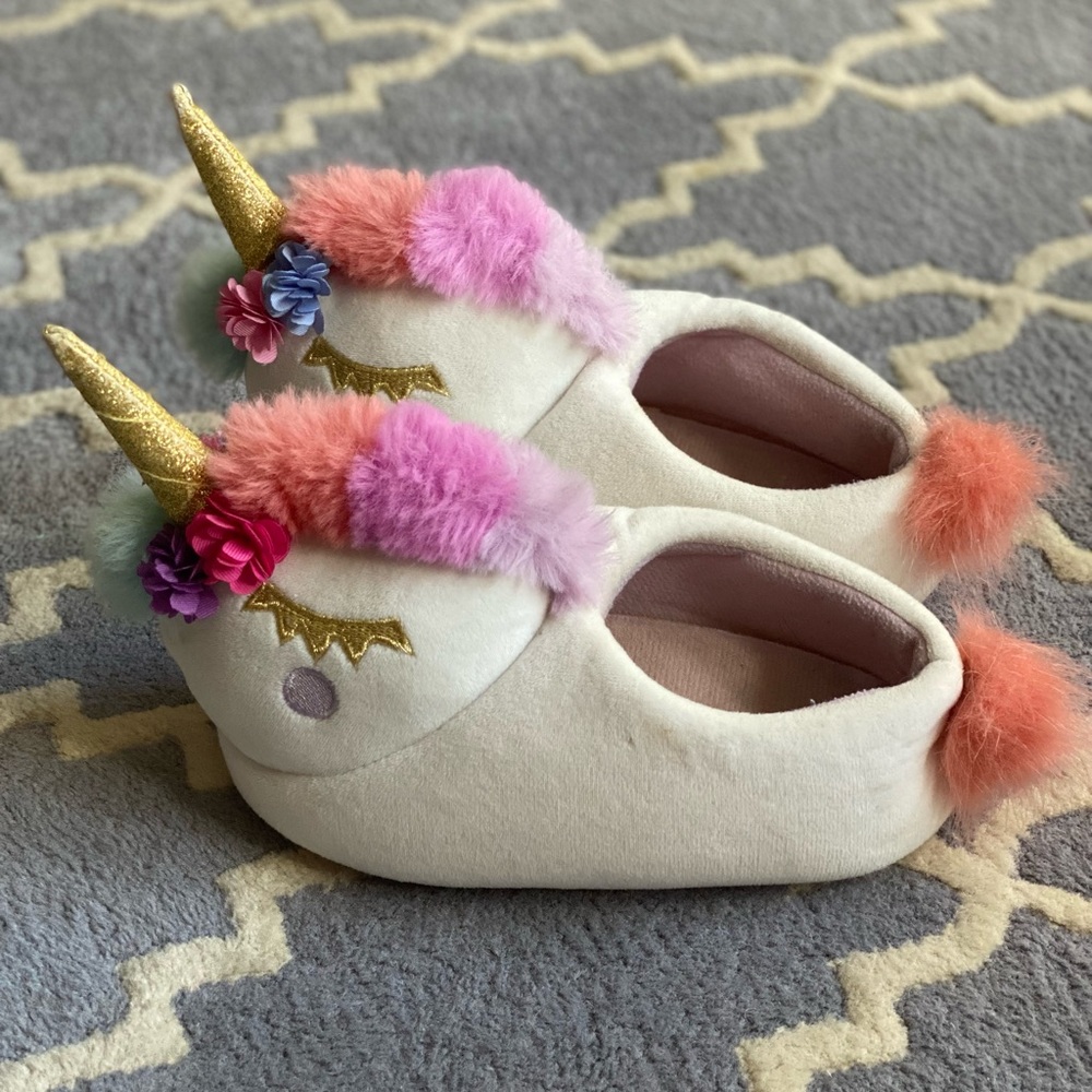 CrewCuts unicorn slippers - Picture 2 of 5